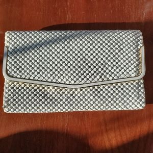Vintage metal mesh clutch